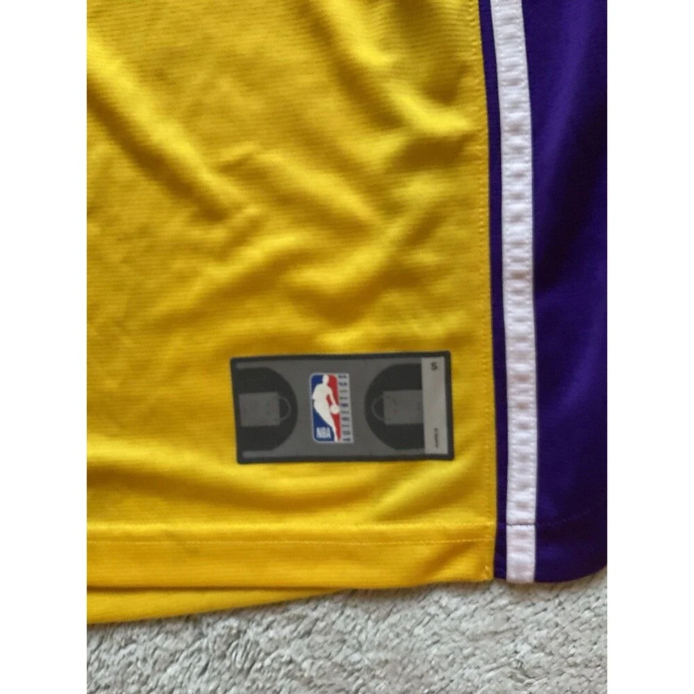 NIKE LONZO BALL LOS ANGELES LAKERS YELLOW NBA SWINGMAN NIKE JERSEY MENS Small